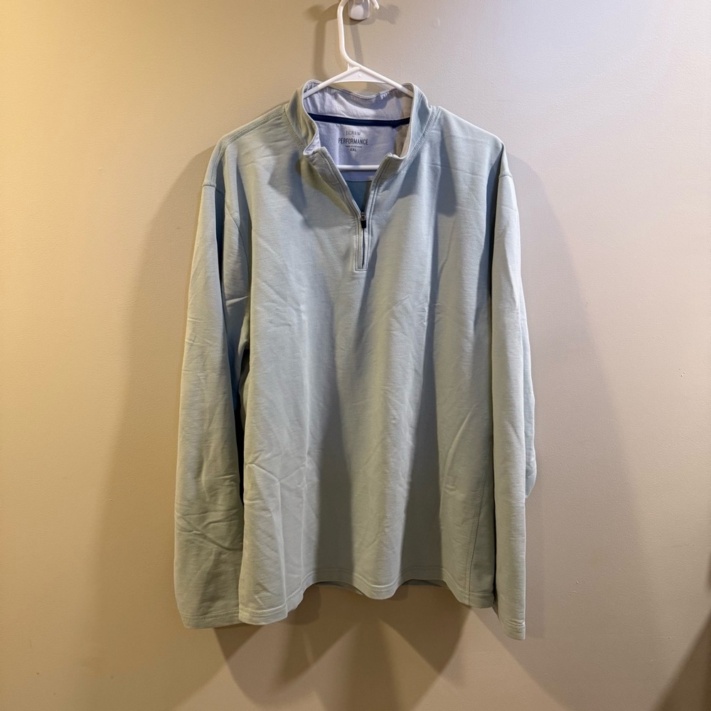 J. Crew Performance Mint Green 1/4 Zip